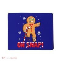 Oh Snap Gingerbread Christmas Xmas Happy Holiday Gift Mousepad thumb 0