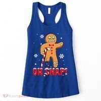 Oh Snap Gingerbread Christmas Xmas Happy Holiday Gift Women's Tank Top thumb 0