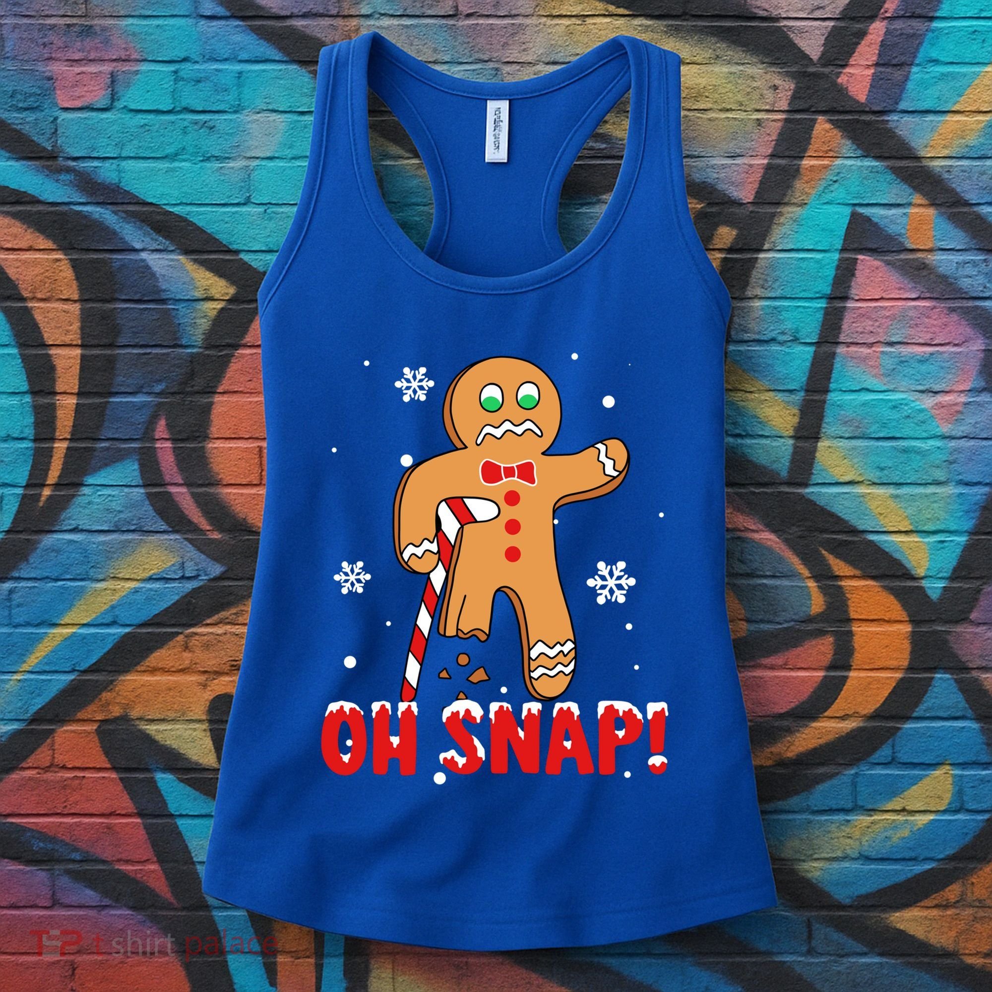 Oh Snap Gingerbread Christmas Xmas Happy Holiday Gift Women's Tank Top