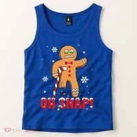 Oh Snap Gingerbread Christmas Xmas Happy Holiday Gift Tank Top thumb 2