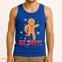 Oh Snap Gingerbread Christmas Xmas Happy Holiday Gift Tank Top thumb 3