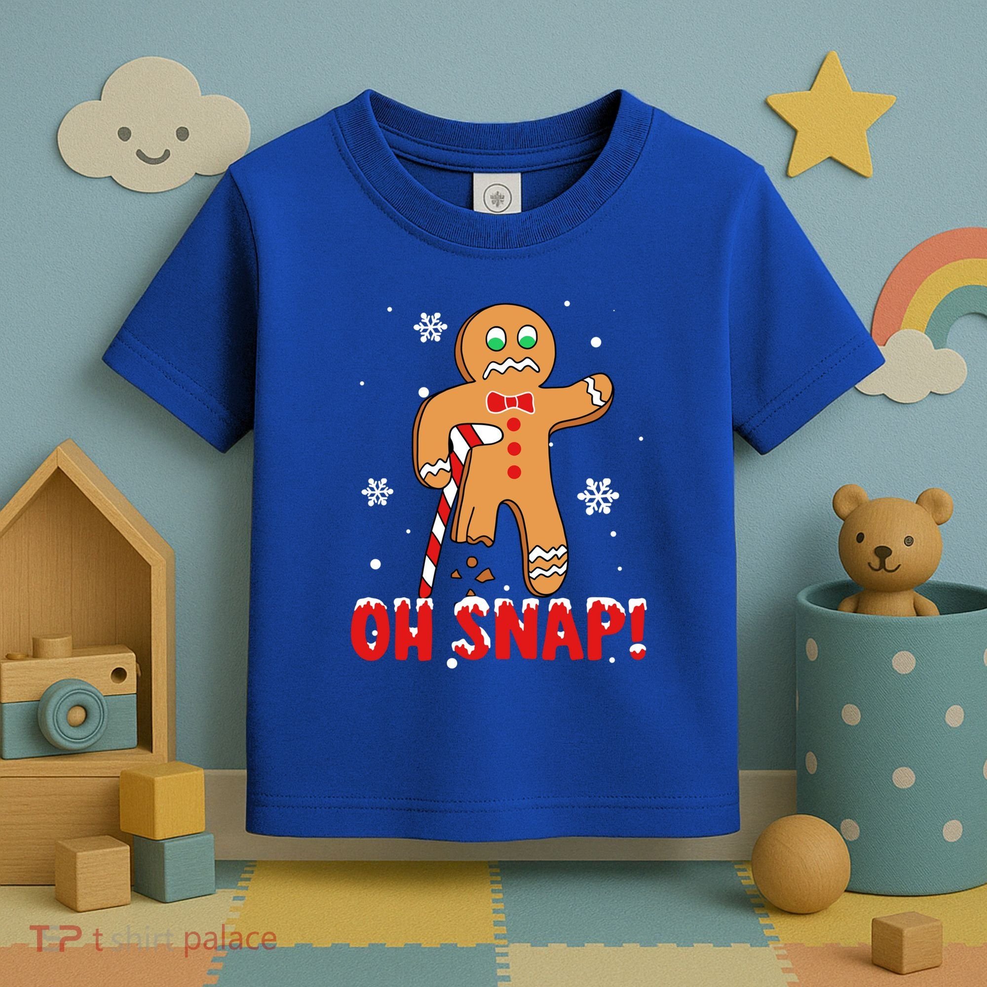 Oh Snap Gingerbread Christmas Xmas Happy Holiday Gift Toddler T-Shirt