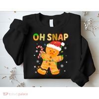 Oh Snap Gingerbread Man Christmas Cookie Costume Baking Team Sweatshirt thumb 2