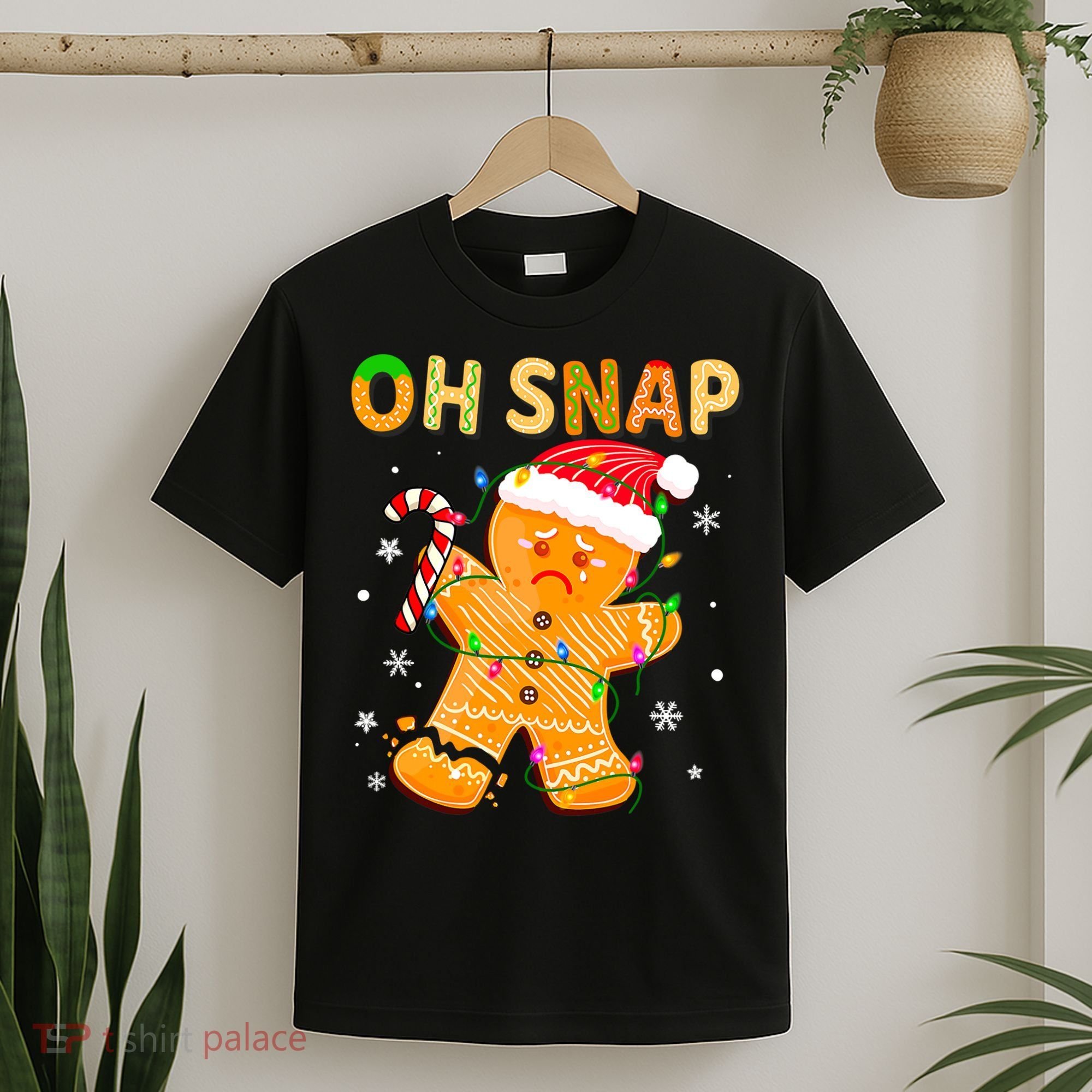 Oh Snap Gingerbread Man Christmas Cookie Costume Baking Team T-Shirt