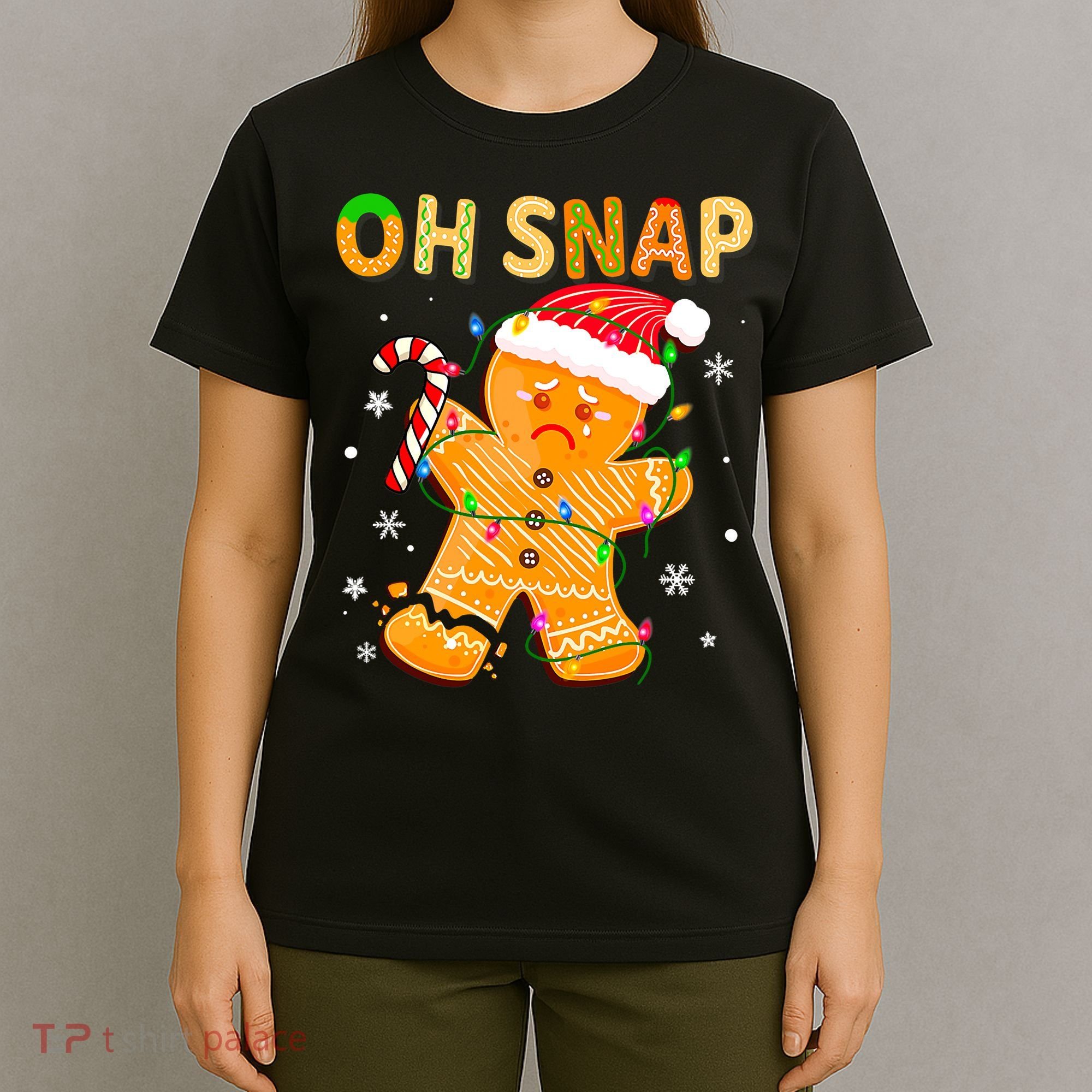 Oh Snap Gingerbread Man Christmas Cookie Costume Baking Team T-Shirt