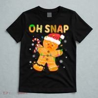 Oh Snap Gingerbread Man Christmas Cookie Costume Baking Team T-Shirt thumb 5