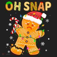Oh Snap Gingerbread Man Christmas Cookie Costume Baking Team Tumbler thumb 3