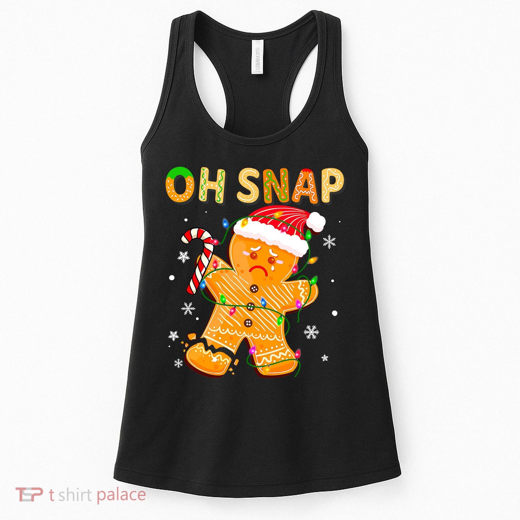 Oh Snap Gingerbread Man Christmas Cookie Costume Baking Team Women's Tank Top