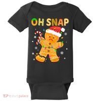 Oh Snap Gingerbread Man Christmas Cookie Costume Baking Team Baby Bodysuit thumb 0