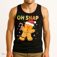 Oh Snap Gingerbread Man Christmas Cookie Costume Baking Team Tank Top thumb 3