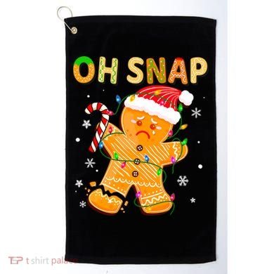 Oh Snap Gingerbread Man Christmas Cookie Costume Baking Team Golf Towel