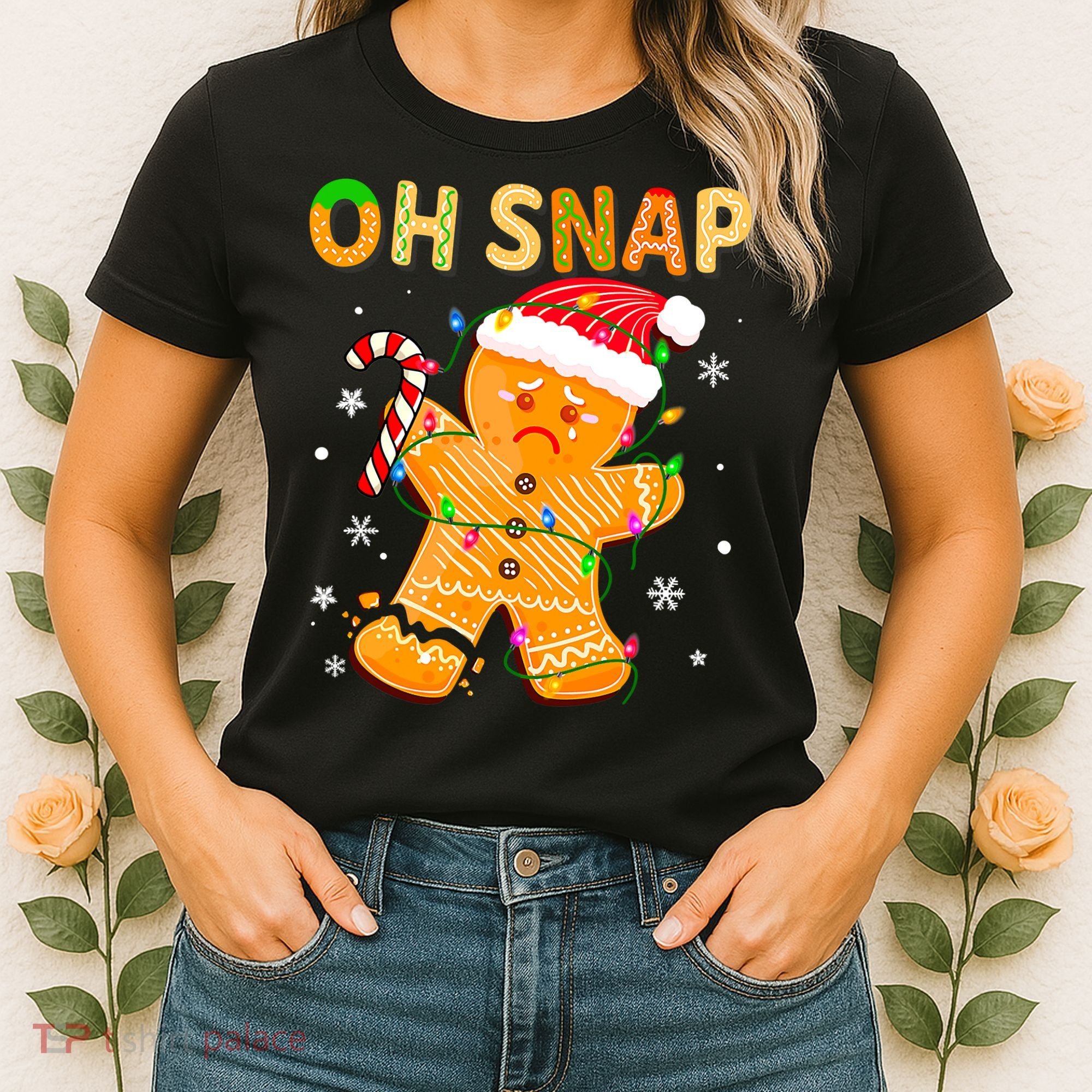 Oh Snap Gingerbread Man Christmas Cookie Costume Baking Team Women's T-Shirt