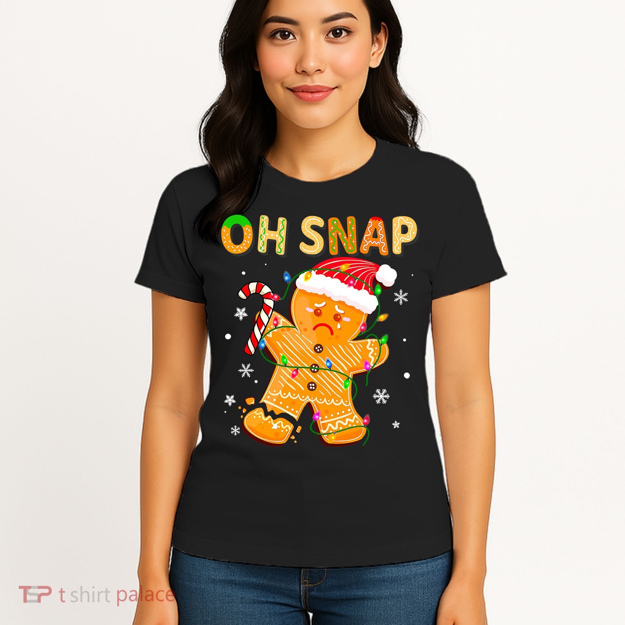 Oh Snap Gingerbread Man Christmas Cookie Costume Baking Team Women's T-Shirt