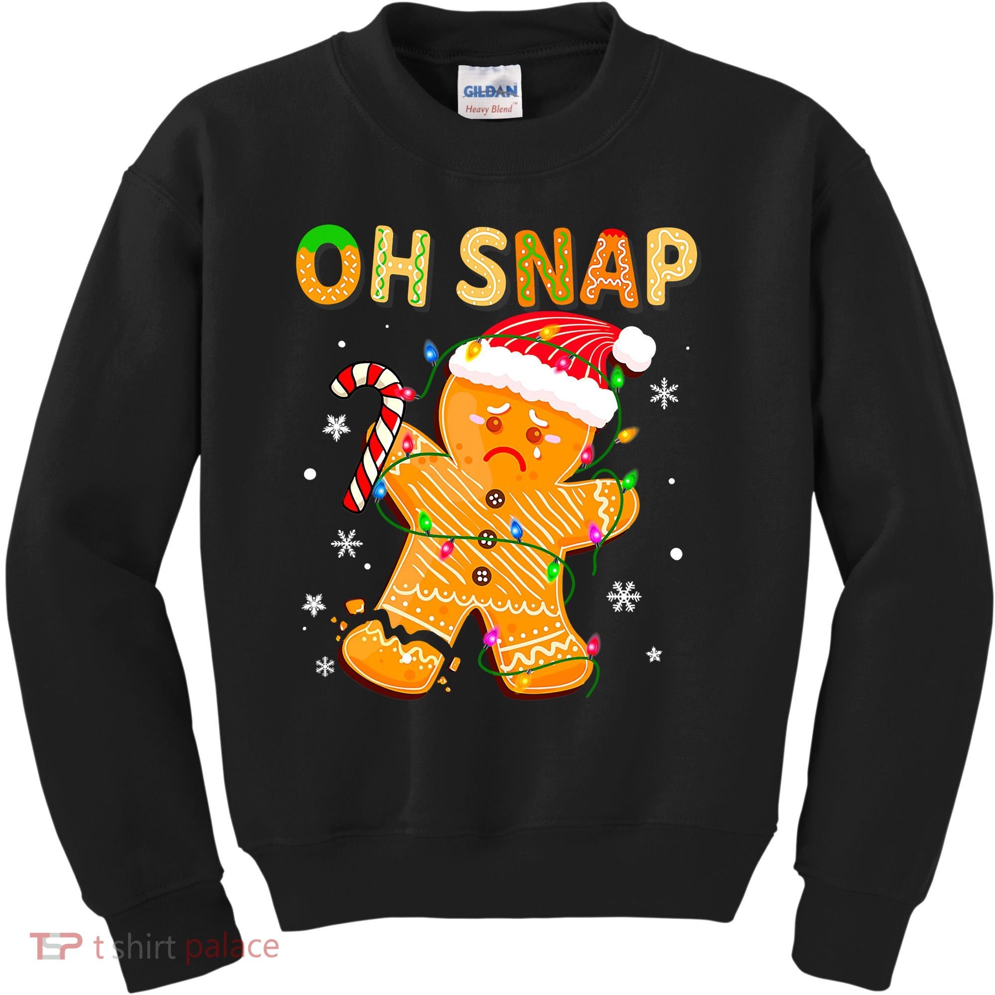 Oh Snap Gingerbread Man Christmas Cookie Costume Baking Team Kids Sweatshirt