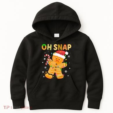 Oh Snap Gingerbread Man Christmas Cookie Costume Baking Team Kids Hoodie