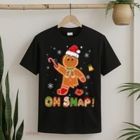 Oh Snap Gingerbread Christmas holiday  T-Shirt thumb 2