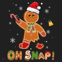 Oh Snap Gingerbread Christmas holiday  Beanie thumb 2