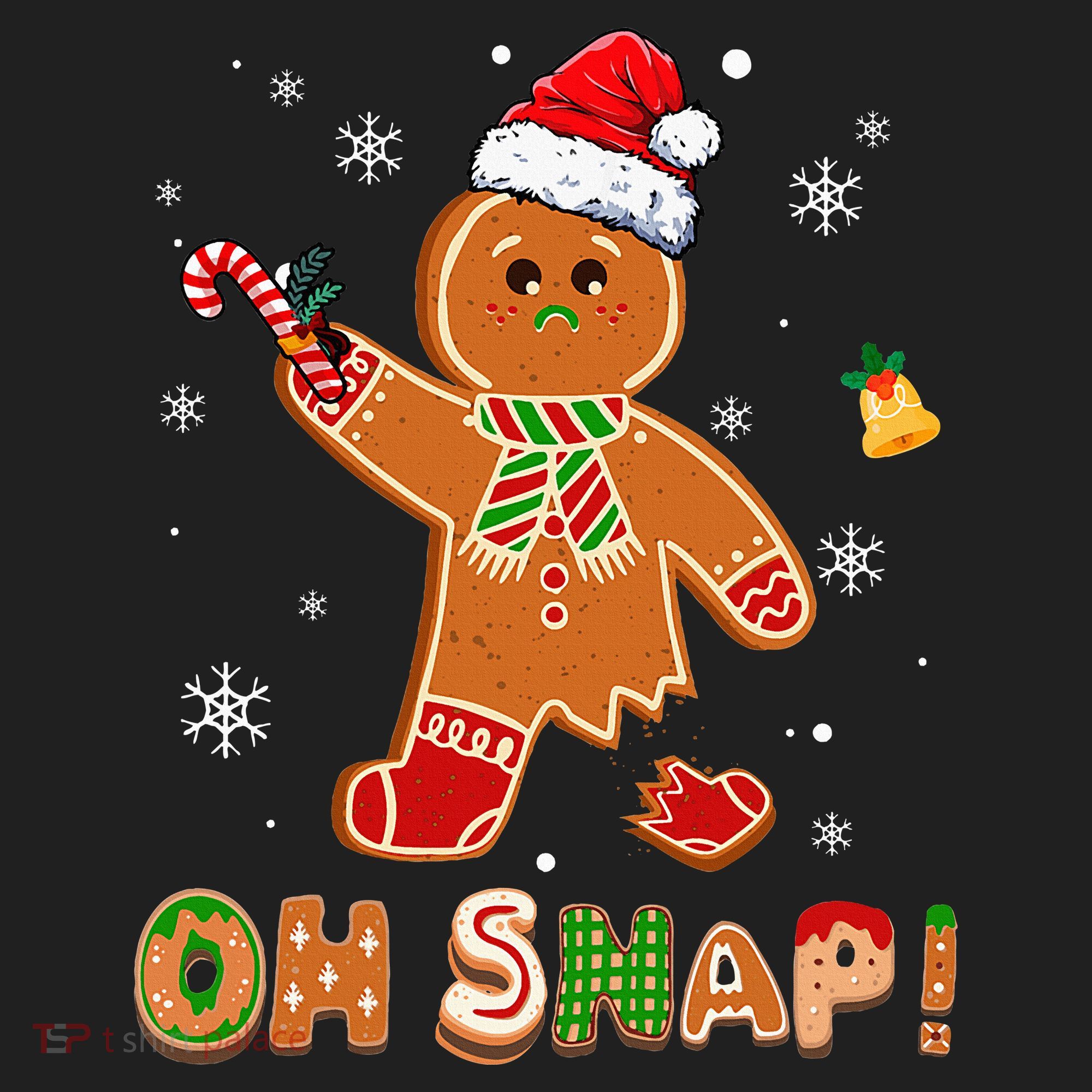 Oh Snap Gingerbread Christmas holiday  Beanie