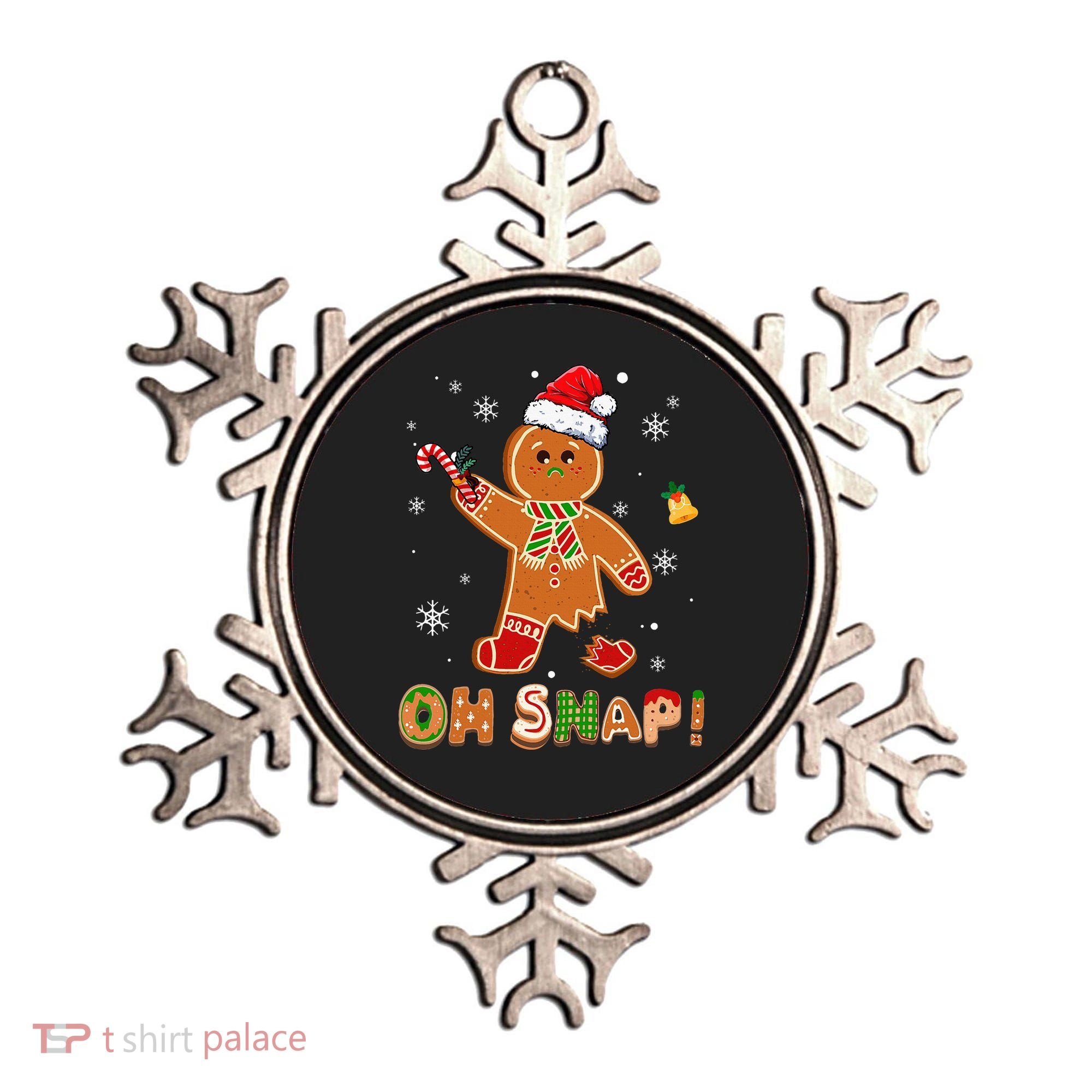 Oh Snap Gingerbread Christmas holiday  Ornament