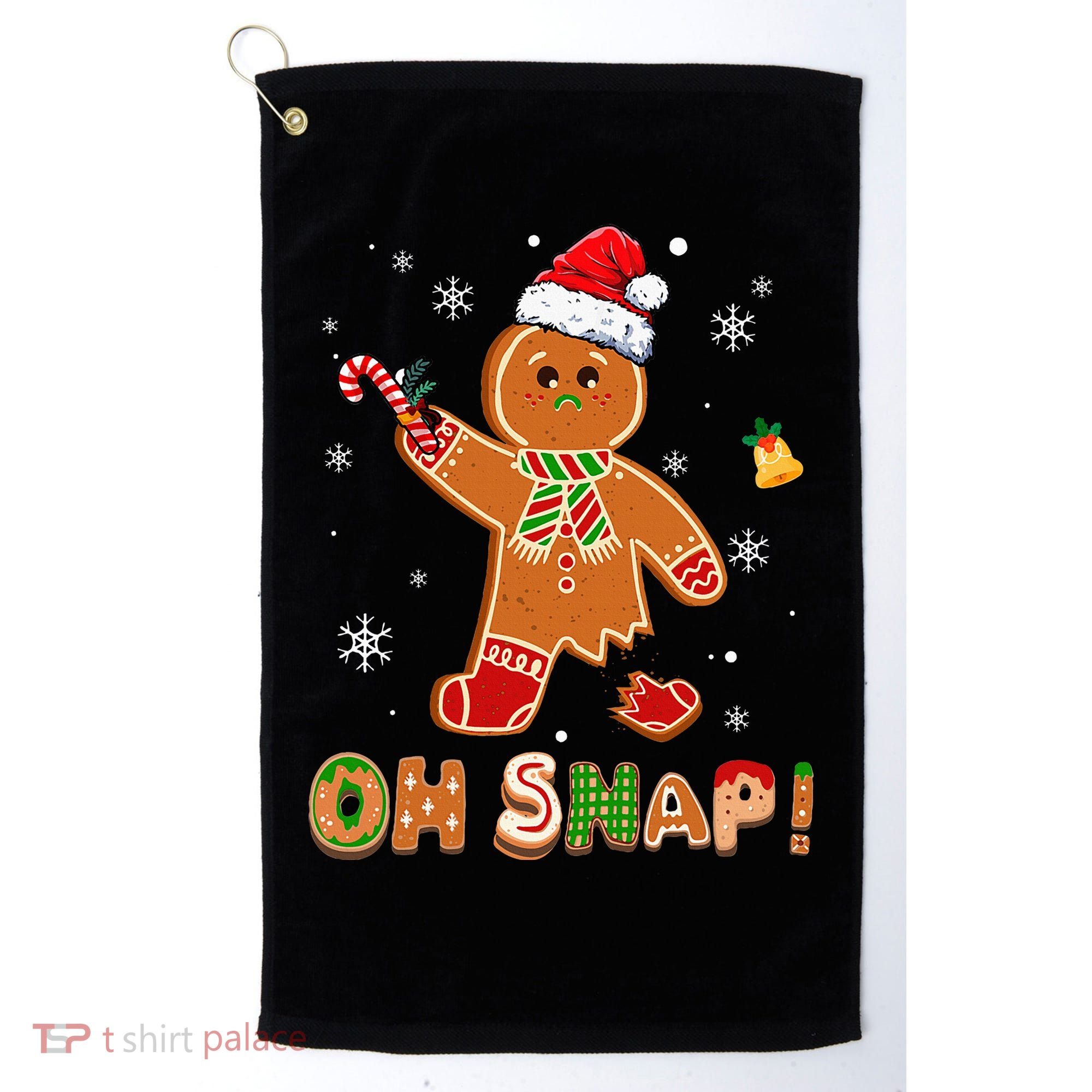 Oh Snap Gingerbread Christmas holiday  Golf Towel