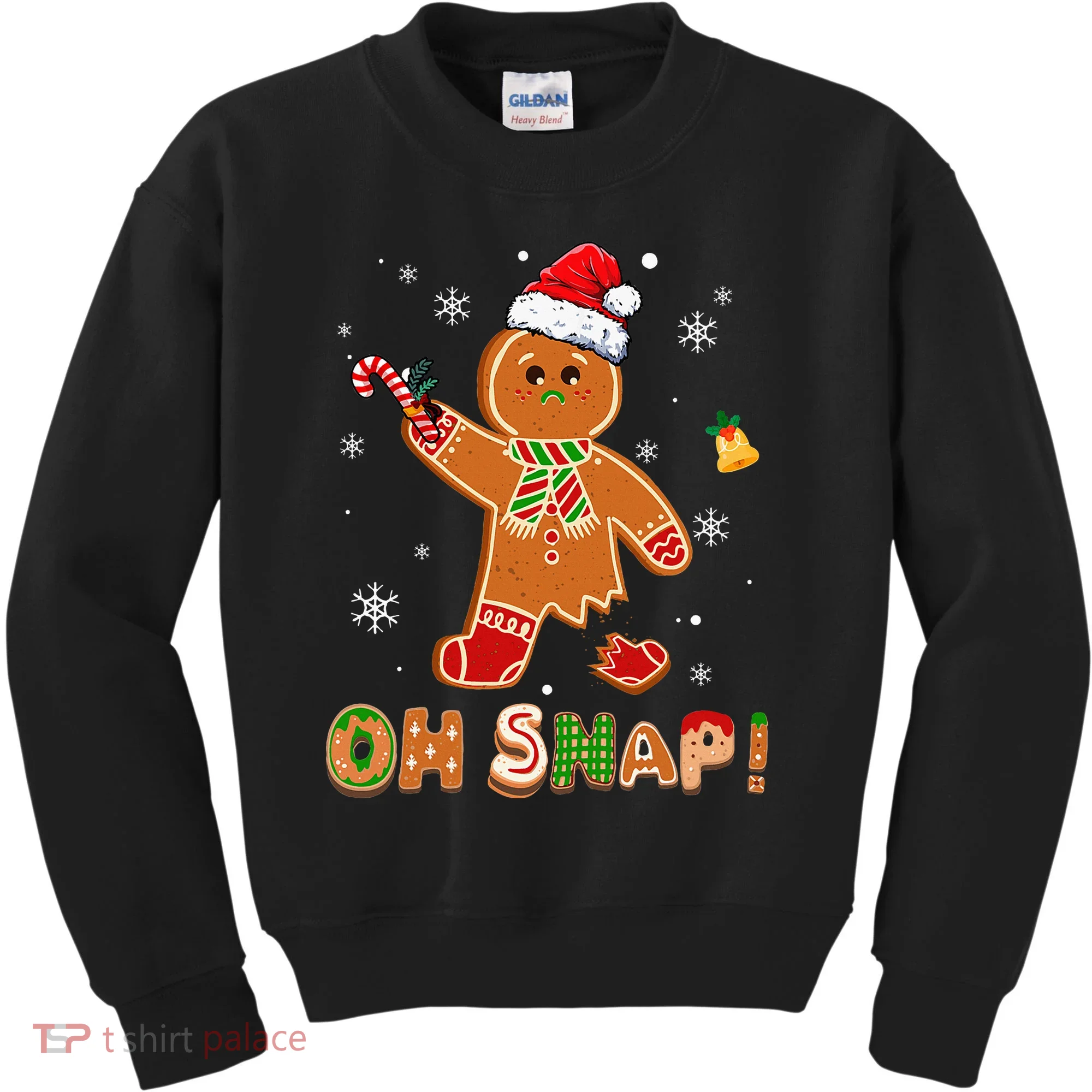 Oh Snap Gingerbread Christmas holiday  Kids Sweatshirt