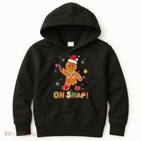 Oh Snap Gingerbread Christmas holiday  Kids Hoodie thumb 0