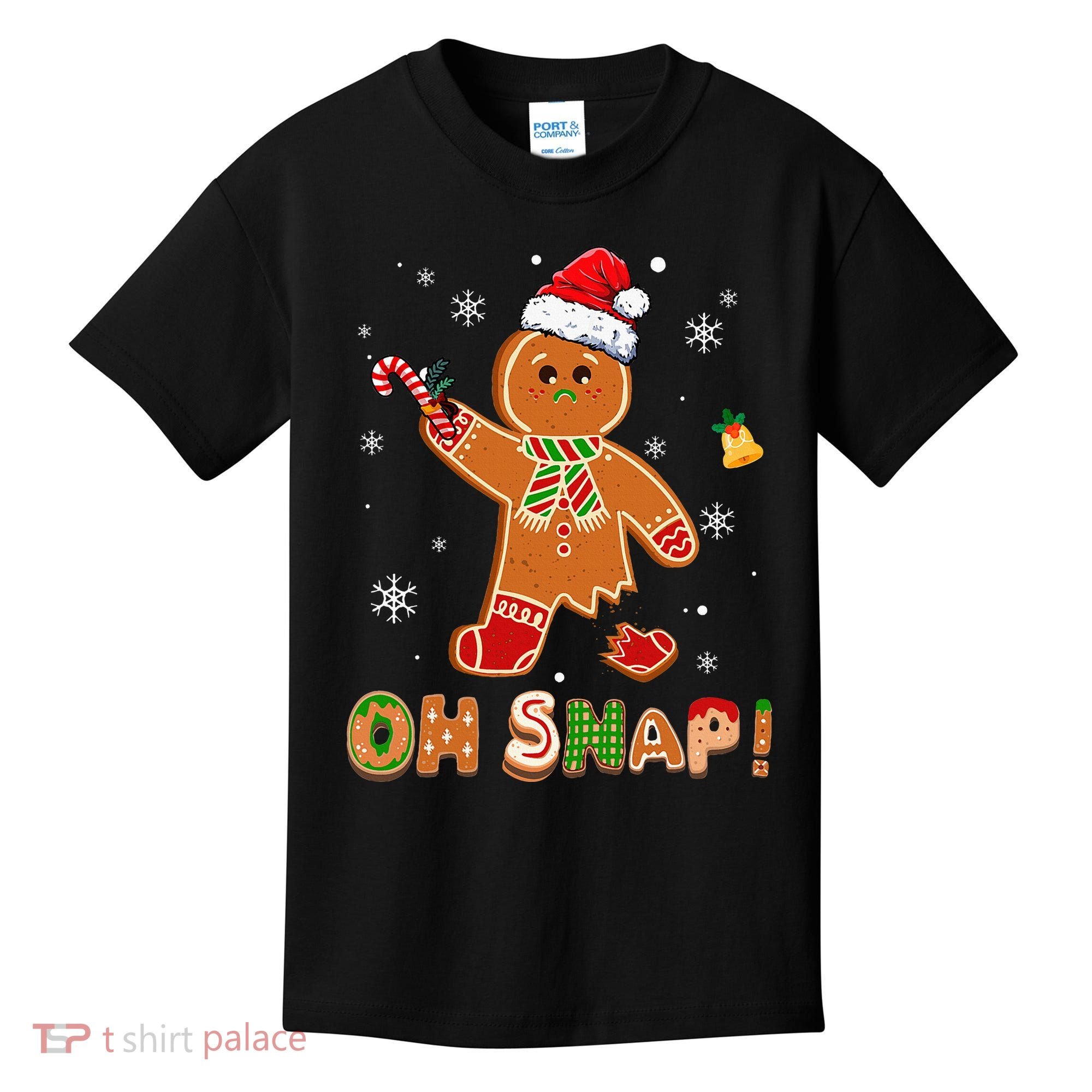 Oh Snap Gingerbread Christmas holiday  Kids T-Shirt