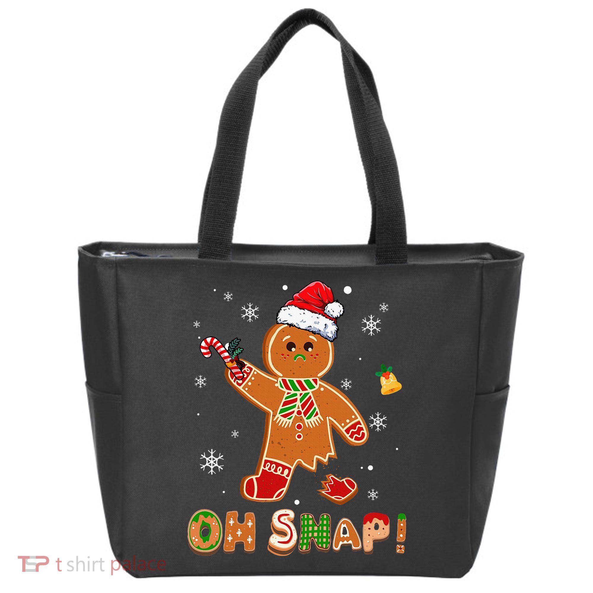 Oh Snap Gingerbread Christmas holiday  Tote Bag