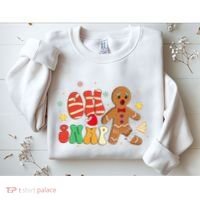 Oh Snap Gingerbread Man Funny Christmas Xmas Sweatshirt thumb 2
