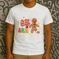 Oh Snap Gingerbread Man Funny Christmas Xmas T-Shirt thumb 3