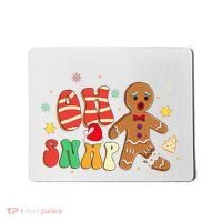 Oh Snap Gingerbread Man Funny Christmas Xmas Mousepad thumb 0