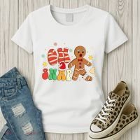 Oh Snap Gingerbread Man Funny Christmas Xmas Women's T-Shirt thumb 3
