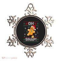Oh Snap Gingerbread Man Cookie Christmas Funny Ugly Sweater Ornament thumb 0