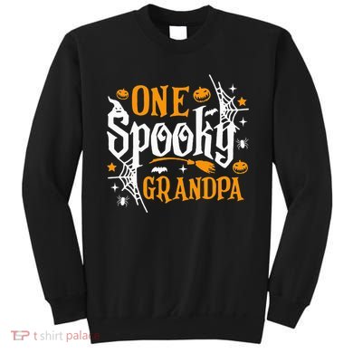 One Spooky Grandpa Funny Halloween Matching Family Sweatshirt