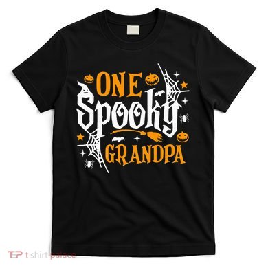 One Spooky Grandpa Funny Halloween Matching Family T-Shirt