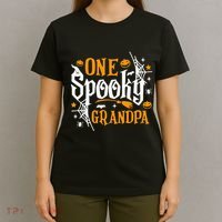 One Spooky Grandpa Funny Halloween Matching Family T-Shirt thumb 4