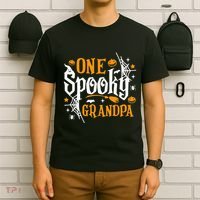 One Spooky Grandpa Funny Halloween Matching Family T-Shirt thumb 6