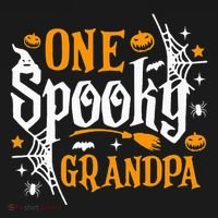 One Spooky Grandpa Funny Halloween Matching Family Bucket Hat thumb 4