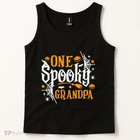 One Spooky Grandpa Funny Halloween Matching Family Tank Top thumb 2