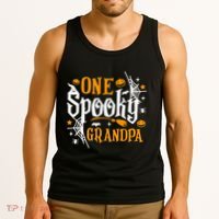 One Spooky Grandpa Funny Halloween Matching Family Tank Top thumb 3