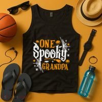 One Spooky Grandpa Funny Halloween Matching Family Tank Top thumb 4