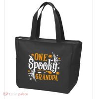 One Spooky Grandpa Funny Halloween Matching Family Tote Bag thumb 3