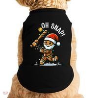 Oh Snap Gingerbreadman Christmas Softball Doggie Tank thumb 0