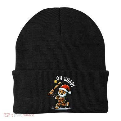 Oh Snap Gingerbreadman Christmas Softball Beanie
