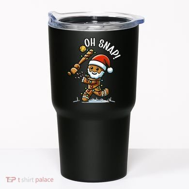 Oh Snap Gingerbreadman Christmas Softball Tumbler