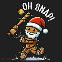 Oh Snap Gingerbreadman Christmas Softball Tumbler thumb 3