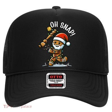 Oh Snap Gingerbreadman Christmas Softball Hat
