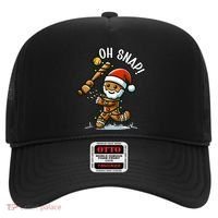Oh Snap Gingerbreadman Christmas Softball Hat thumb 0