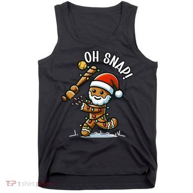 Oh Snap Gingerbreadman Christmas Softball Tank Top