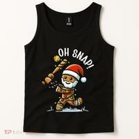 Oh Snap Gingerbreadman Christmas Softball Tank Top thumb 2